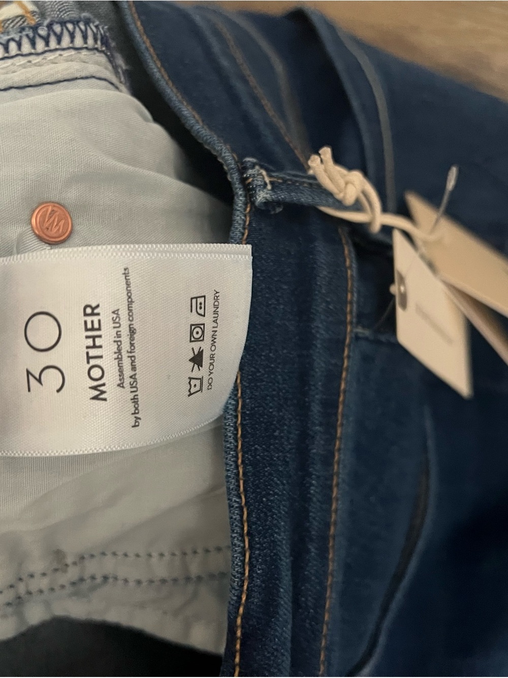 MOTHER Kick It High Rise Straight Leg Jeans - Picture 5 of 5